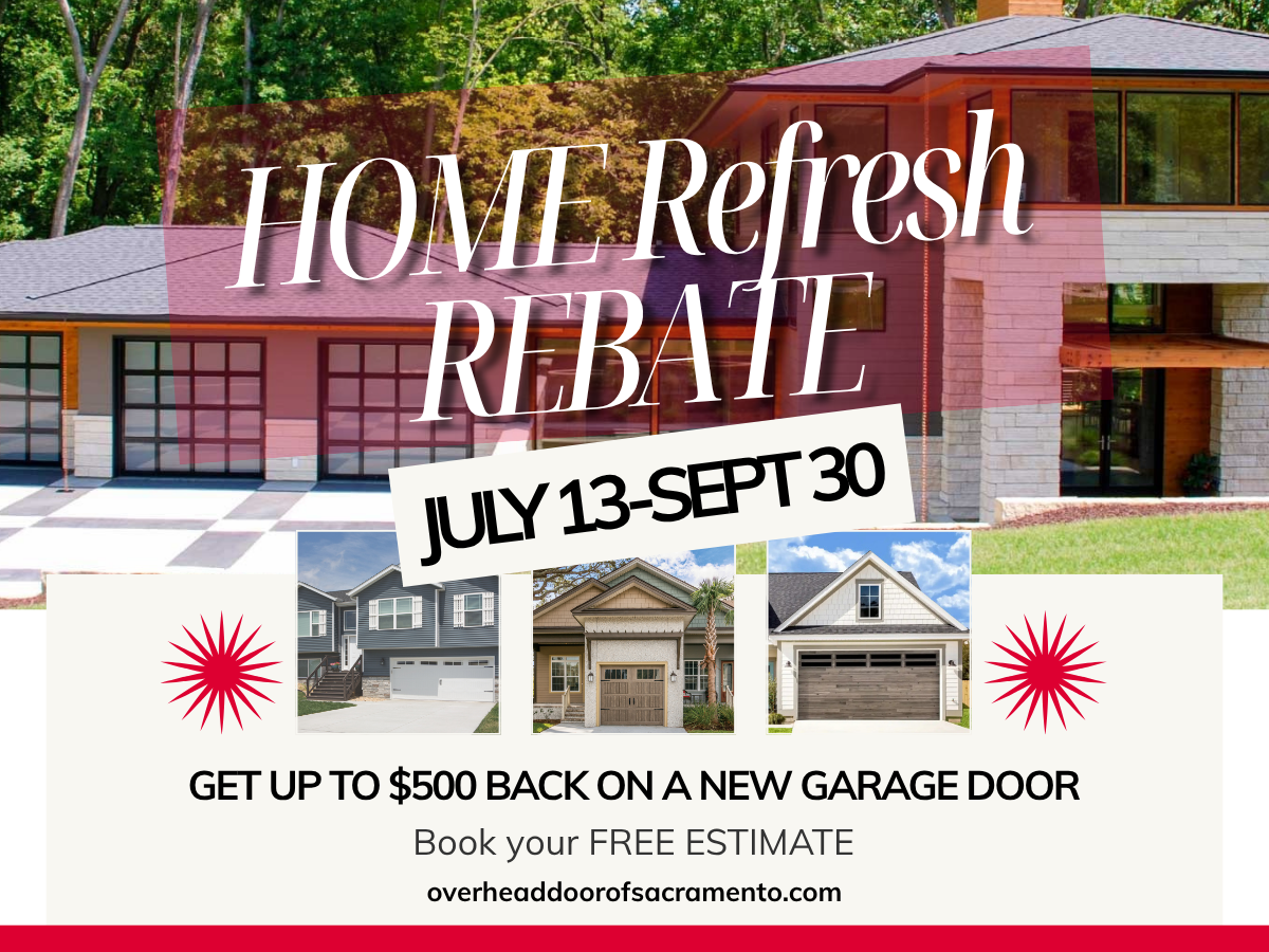 New Garage Door With the Home Refresh Rebate